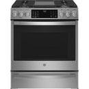  GE Profile 30-inch Slide-In Gas Range with Wi-Fi Connect PCGS930YPFS IMAGE 1