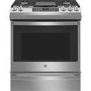  GE 30-inch Slide-in Gas Range with Convection Technology JCGS760SPSS IMAGE 1