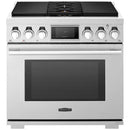  Signature Kitchen Suite 36-inch Freestanding Dual Fuel Range with Sous Vide SKSDR360SIS IMAGE 1