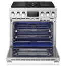  Signature Kitchen Suite 36-inch Freestanding Dual Fuel Range with Sous Vide SKSDR360SIS IMAGE 2