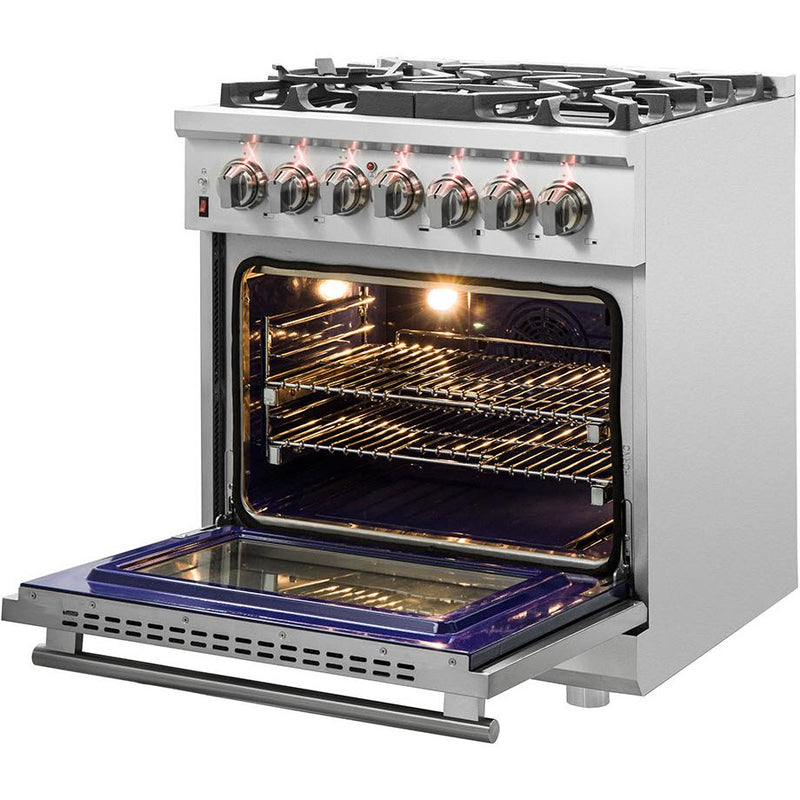 Forno 30-inch Freestanding Dual-Fuel Range with True Convection Technology FFSGS6125-30 IMAGE 4