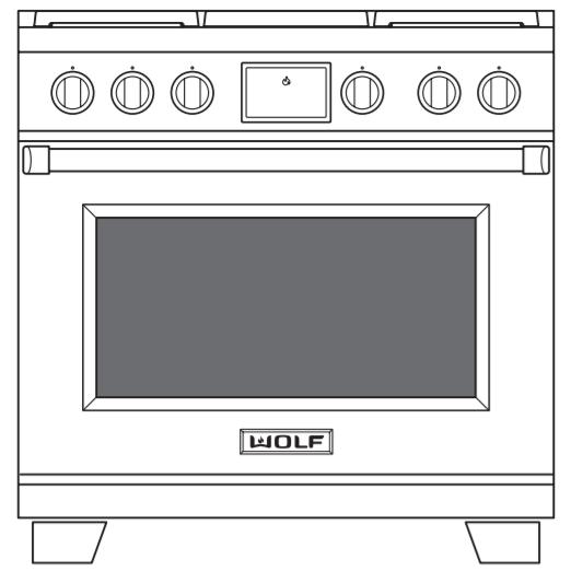 Wolf 36-inch Dual Fuel Range DF36650/S/P IMAGE 2