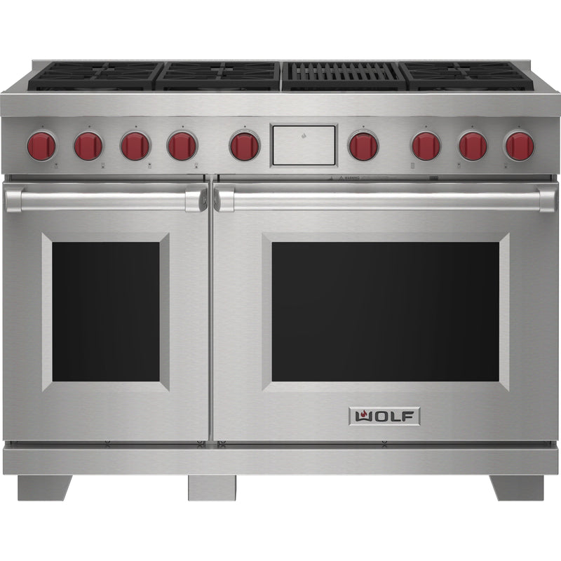 Wolf 48-inch Dual Fuel Range with Charbroiler DF48650C/S/P/LP IMAGE 1