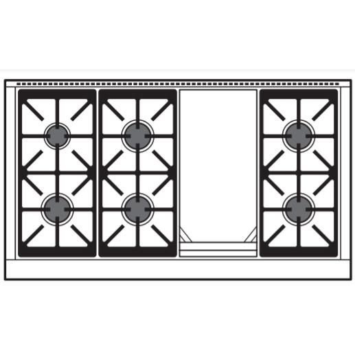 Wolf 48-inch Dual Fuel Range with Griddle DF48650G/S/P/LP IMAGE 3