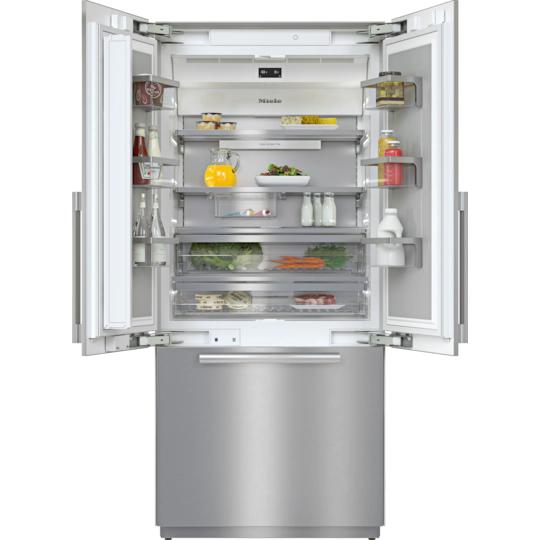 Miele 36-inch, 19.4 cu.ft. Built-in French 3-Door Refrigerator with WiFi Conn@ct KF 2982 SF IMAGE 2