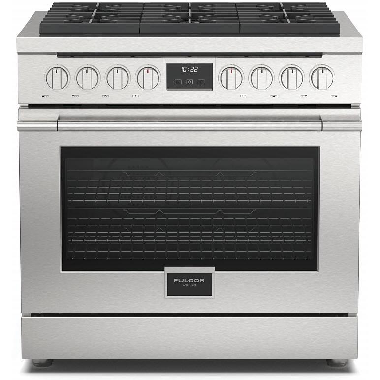 Fulgor Milano 36-inch Freestanding Gas Range with True European Convection Technology