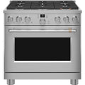  Couleur_Acier inoxydable  -- Café 36 inch Freestanding Dual Fuel Range with 6 Burners IMAGE 1