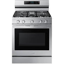  Samsung 30-inch Freestanding Gas Range with WI-FI Connect NX60A6711SS/AA IMAGE 1