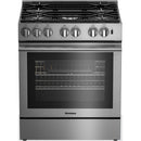 Blomberg 30-inch slide-in Dual Fuel Range with Convection Technology BDF30522CSS IMAGE 1