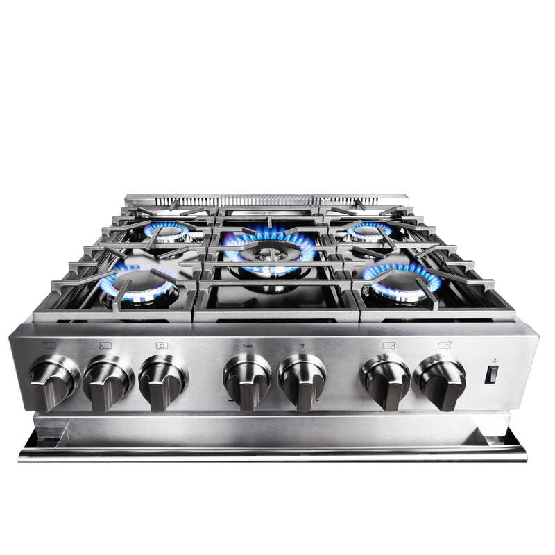 Blomberg 30-inch slide-in Gas Range with Convection Technology BGR30522CSS IMAGE 7