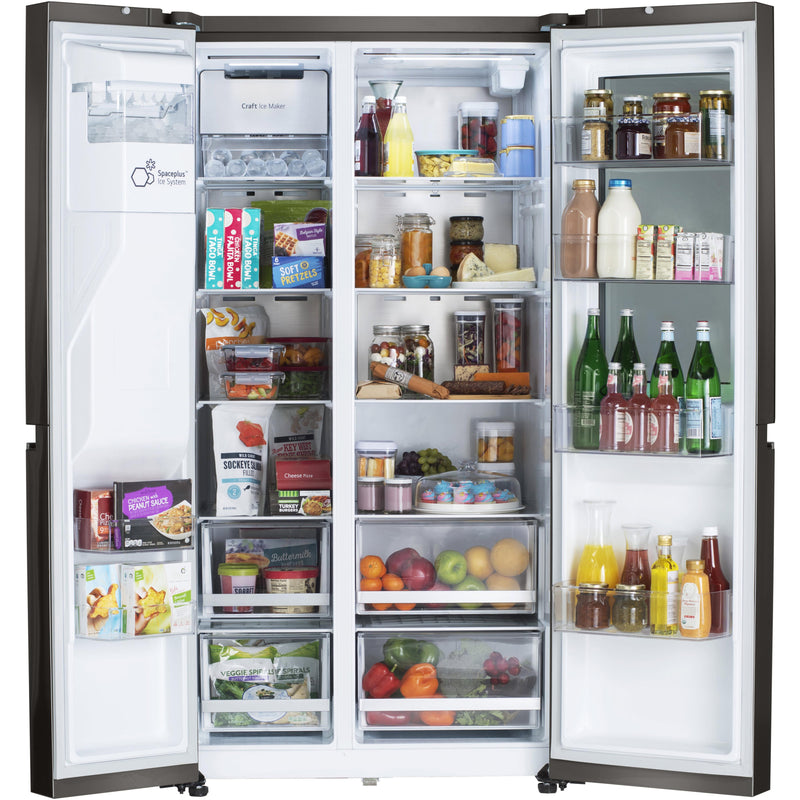 LG 36-inch, 27.1 cu.ft. Freestanding French 4-Door Refrigerator with InstaView® LRSOS2706S IMAGE 3