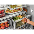  KitchenAid French 3-Door Refrigerator with External Water and Ice Dispensing System KRFF577KBS IMAGE 13