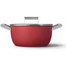  Smeg 24cm Non-Stick Casserole CKFC2411RDM IMAGE 1