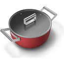  Smeg 24cm Non-Stick Casserole CKFC2411RDM IMAGE 4