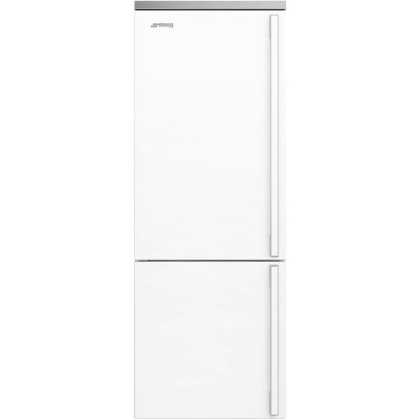 Smeg 28-inch, 18.01 cu. ft. Bottom Freezer Refrigerator FA490ULWH IMAGE 1