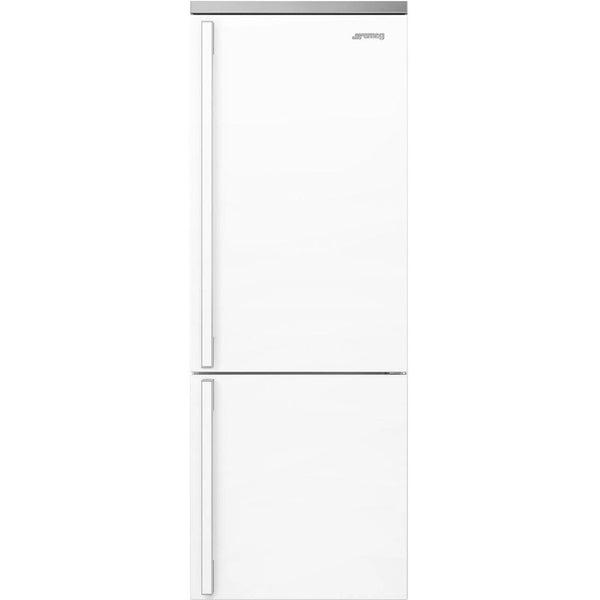 Smeg 28-inch, 18.01 cu. ft. Bottom Freezer Refrigerator FA490URWH IMAGE 1