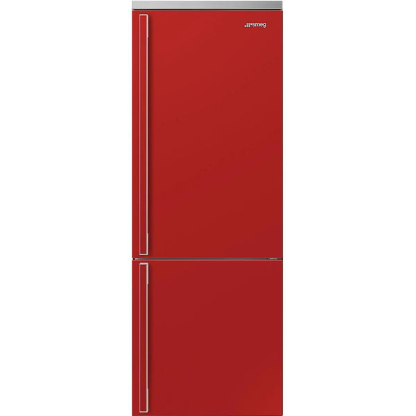 Smeg 28-inch, 18.01 cu. ft. Bottom Freezer Refrigerator FA490URR IMAGE 1