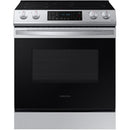  Samsung 30-inch Slide-in Induction Range with Wi-Fi Connectivity and Voice Control NE63B8411SS/AC IMAGE 1