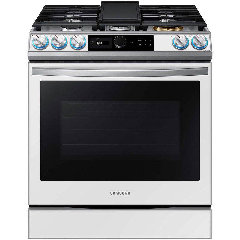 Samsung 30-inch Slide-in Gas Range with Air Fry Technology NX60BB871112/AA IMAGE 1