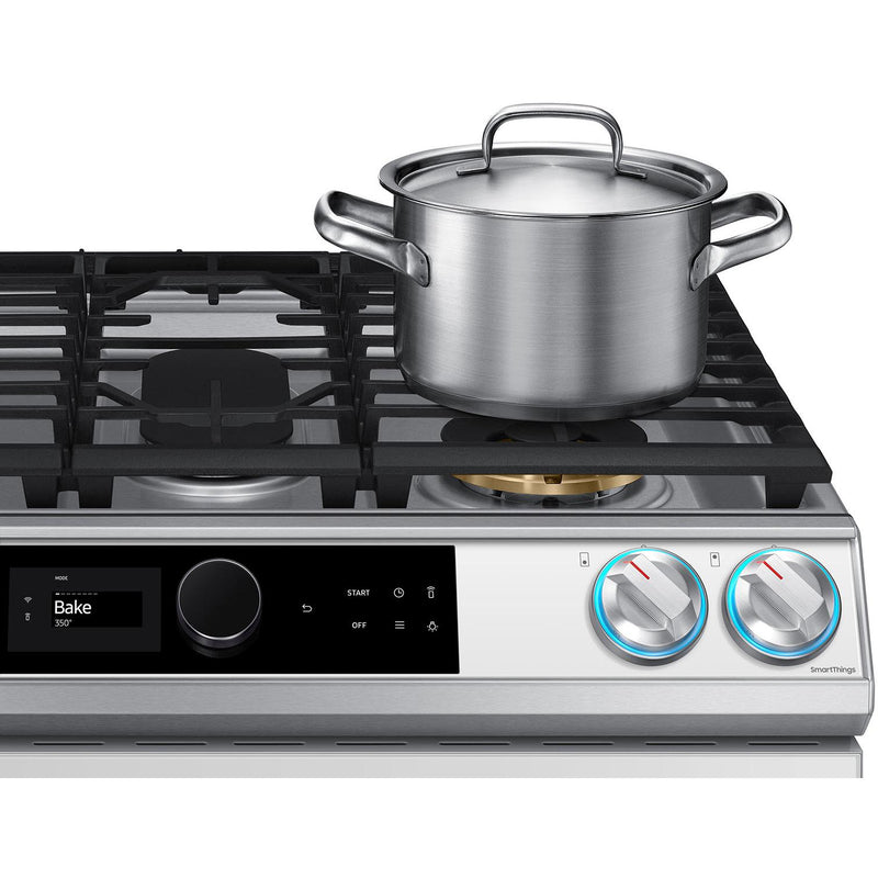 Samsung 30-inch Slide-in Gas Range with Air Fry Technology NX60BB871112/AA IMAGE 4