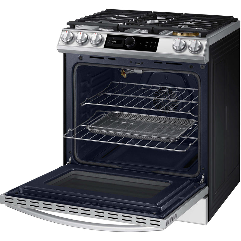 Samsung 30-inch Slide-in Gas Range with Air Fry Technology NX60BB871112/AA IMAGE 6