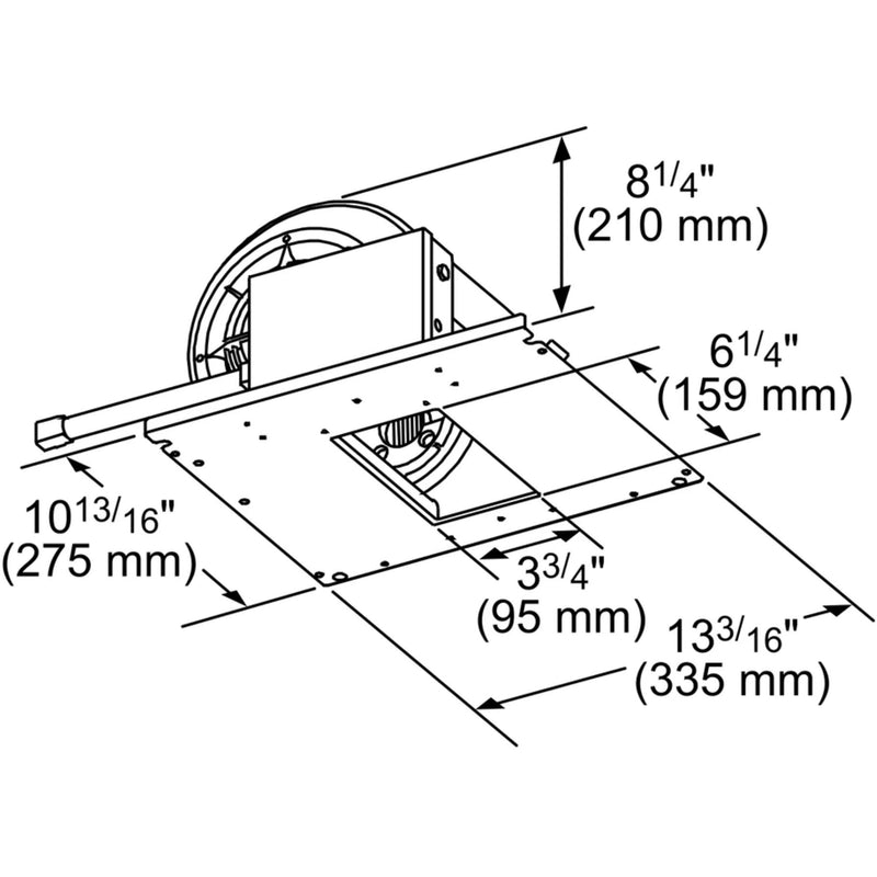 Thermador 400 CFM Internal Hood Blower VTN1DZ IMAGE 2