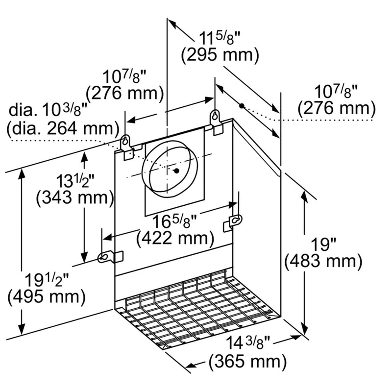 Thermador 600 CFM External Hood Blower VTR1FZ IMAGE 2