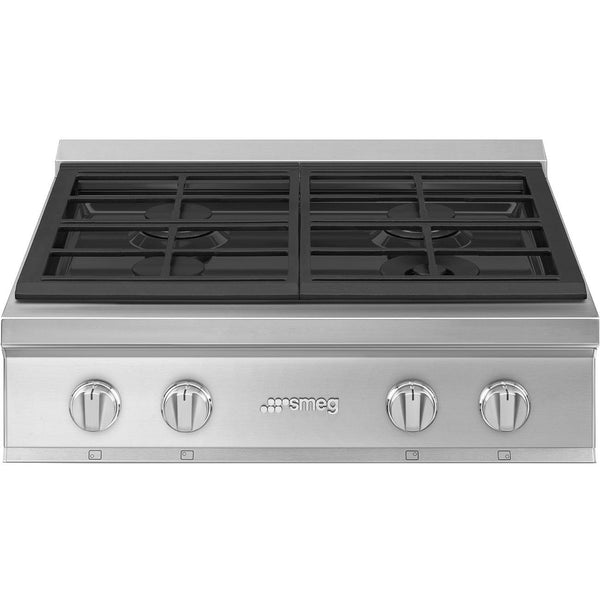 Smeg 30" Portofino Gas Rangetop RTU304GX IMAGE 1