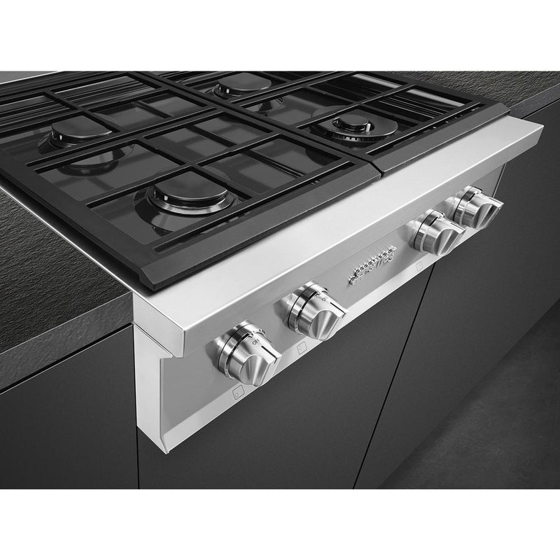 Smeg 30" Portofino Gas Rangetop RTU304GX IMAGE 3