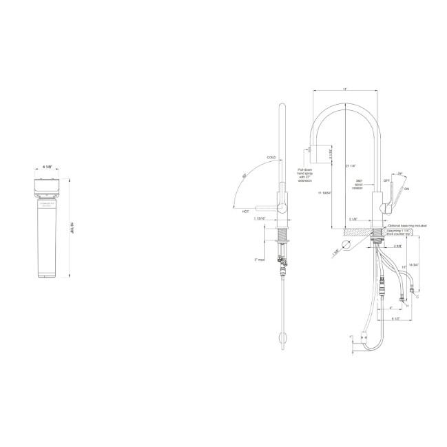 The Galley Ideal Tap High Flow with Filtration IWTF-D-YSS-HF IMAGE 2