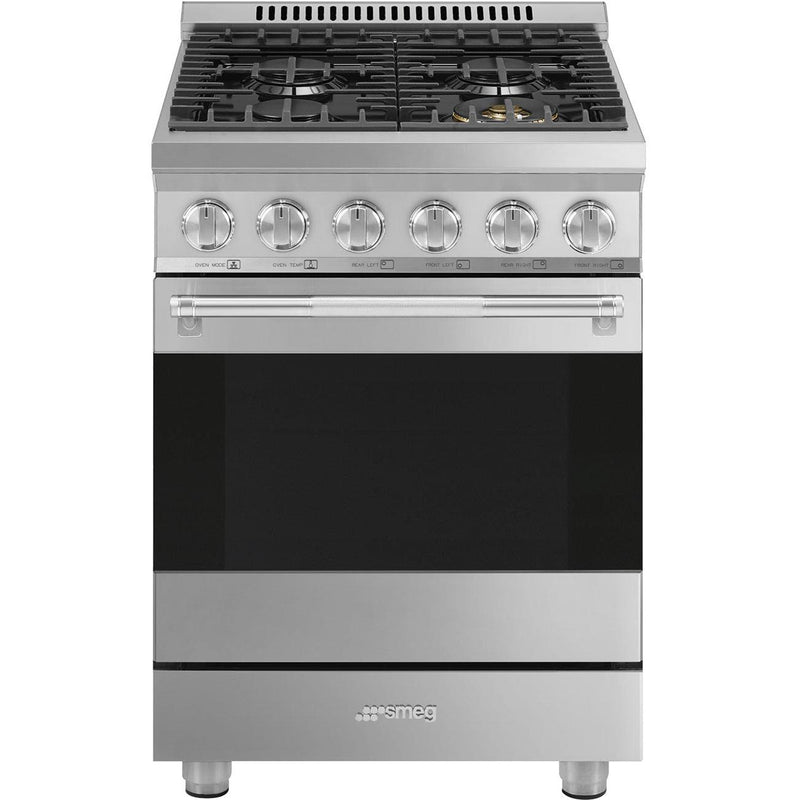 Smeg 24-inch Freestanding Gas Range with Convection Technology SPR24UGGX IMAGE 1