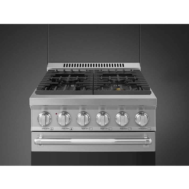 Smeg 24-inch Freestanding Gas Range with Convection Technology SPR24UGGX IMAGE 8