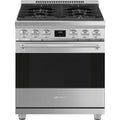  Couleur_Acier inoxydable -- Smeg 30 inch Freestanding Gas Range with Convection Technology IMAGE 1