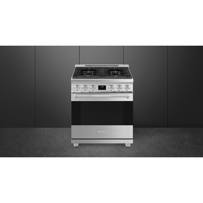 Smeg 30-inch Freestanding Gas Range with Convection Technology SPR30UGGX IMAGE 8