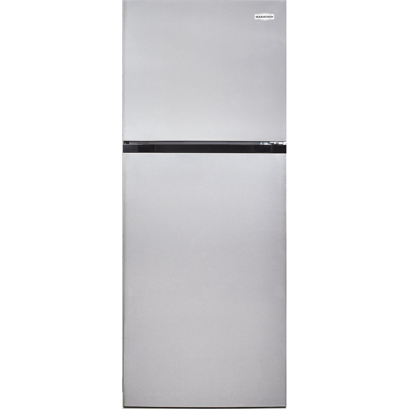 Marathon 24-inch, 12.1 cu.ft. Top Freezer Refrigerator with LED Lighting MFF123SS IMAGE 1