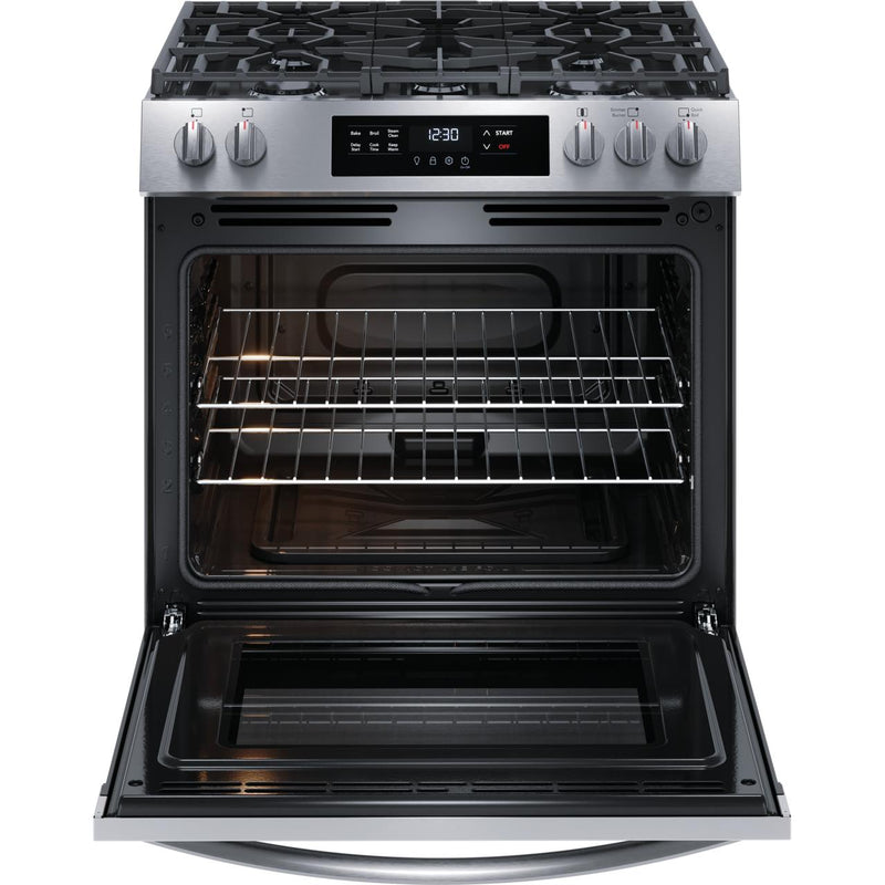 Frigidaire 30-inch Freestanding Gas Range FCFG3062AS IMAGE 3