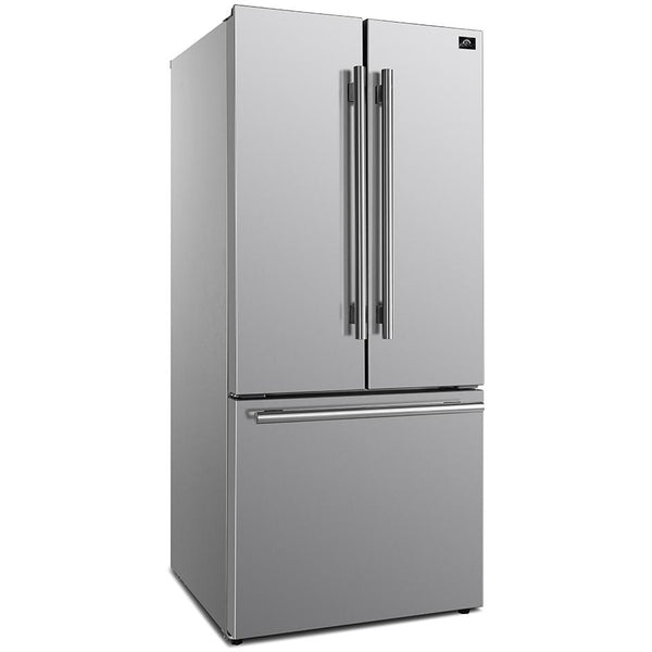 Forno 30-inch, 17.5 cu. ft. Counter-Depth French 3-Door Refrigerator with Interior Ice Maker FFFFD1974-31SB IMAGE 1
