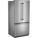  Maytag 33-inch, 22.1 cu. ft. Freestanding French 3-Door Refrigerator with Water Dispenser MRFF5033PZ IMAGE 4