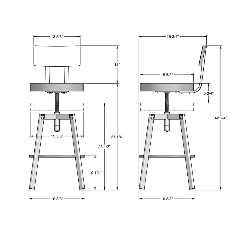 Germain Larivière Dining Seating Stools 402755 IMAGE 2
