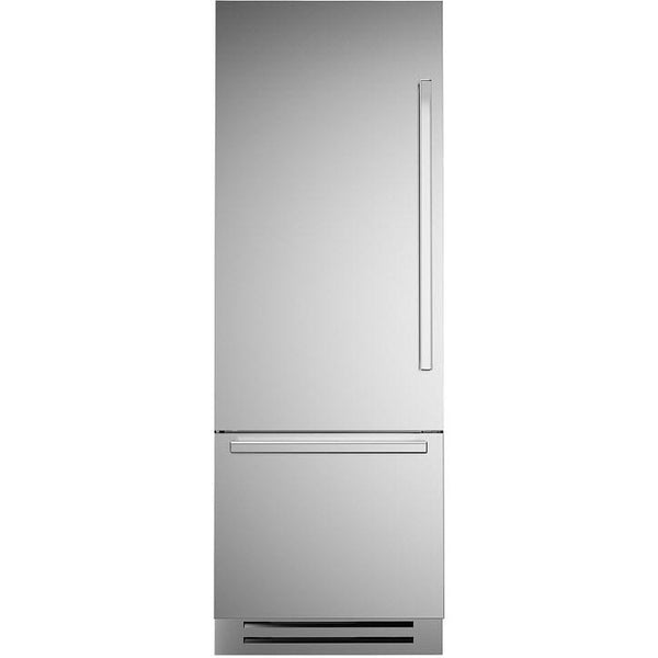 Bertazzoni 30-inch, 15.5 cu. ft. Built-in Bottom Freezer Refrigerator with Digital Display REF30BMBIXLT IMAGE 1