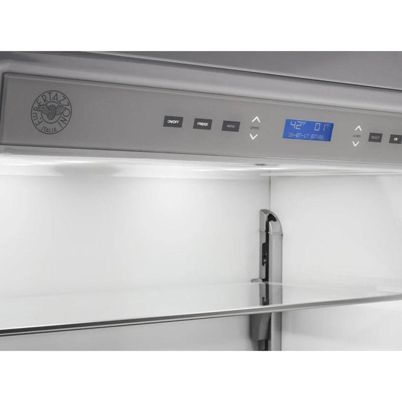 Bertazzoni 30-inch, 15.5 cu. ft. Built-in Bottom Freezer Refrigerator with Digital Display REF30BMBIXLT IMAGE 3