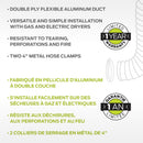  Comerco Flexible Aluminum Dryer Duct - 4’’ x 8’ / 10.2 cm x 2.4 m 3299.10501 IMAGE 3