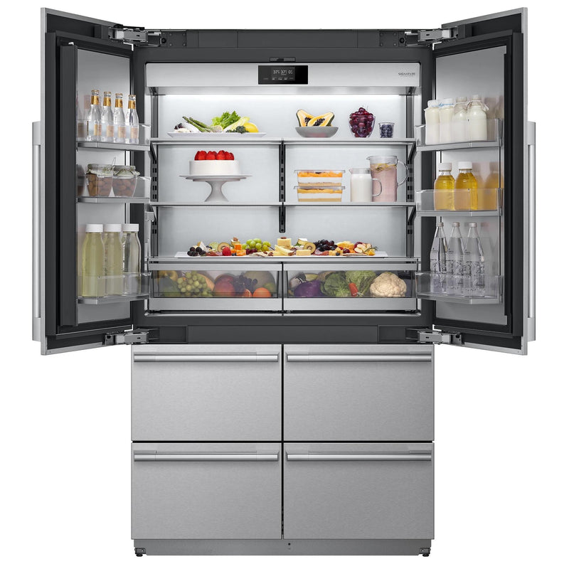 Signature Kitchen Suite 48-inch, 26 cu. ft. Built-in French 6-Door Refrigerator with Wi-Fi SKSFD4826P IMAGE 3