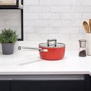  Smeg 20cm Non-Stick Saucepan CKFS2011RDM IMAGE 2