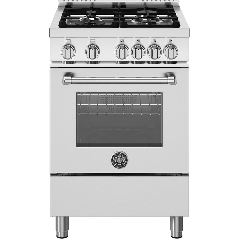 Bertazzoni 24-inch Freestanding Gas Range MAS244GASXVLP IMAGE 1