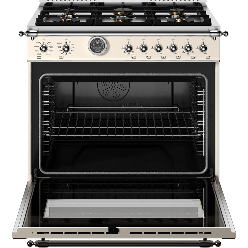 Bertazzoni 36-inch Freestanding Dual Fuel Range HER366BCFEPAVT IMAGE 2