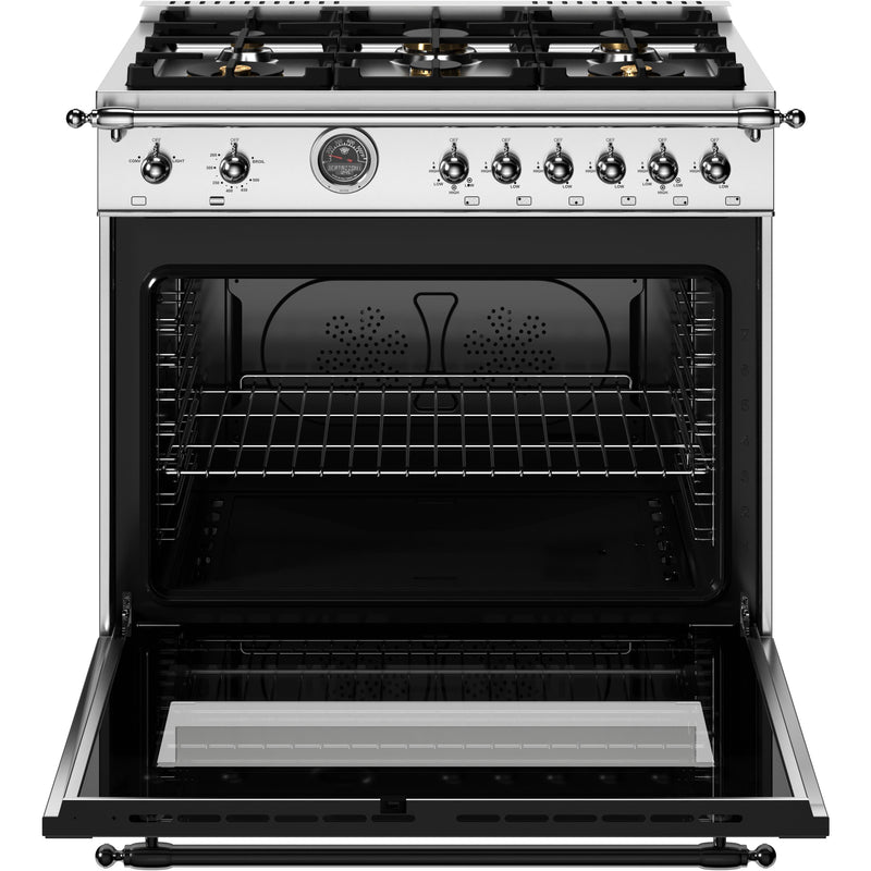 Bertazzoni 36-inch Freestanding Gas Range HER366BCFGMXT IMAGE 2