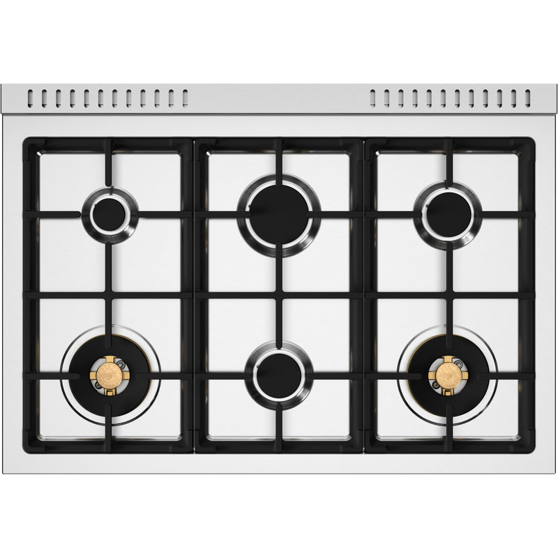 Bertazzoni 36-inch Freestanding Gas Range HER366BCFGMXT IMAGE 3