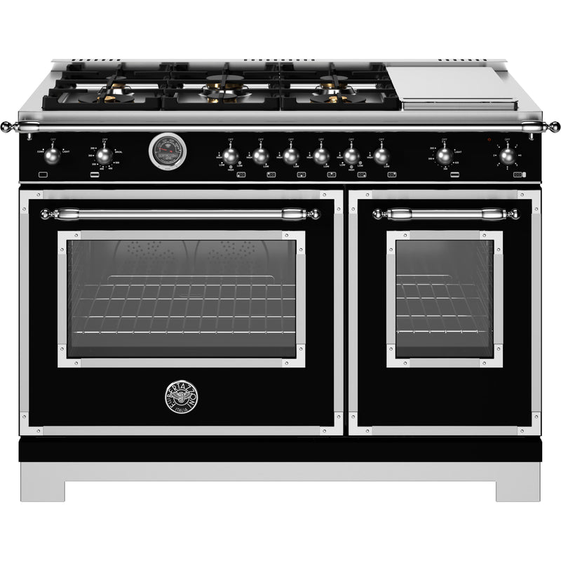 Bertazzoni 48-inch Freestanding Gas Range HER486BTFGMNET IMAGE 1