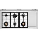 Bertazzoni 48-inch Freestanding Gas Range HER486BTFGMNET IMAGE 3
